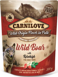 Carnilove Dog Pouch Paté Wild Boar with Rosehips 300 g