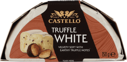 Castello Hvitur Ostur með Trufflum 6x150g