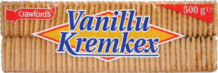 Crawfords vanillu kremkex 24x500g