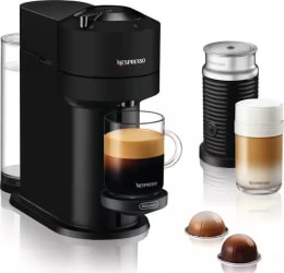 DeLonghi Nespresso Vertuo Next með mjólkurflóara