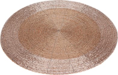 Diskamotta Ø: 35cm perlur champagne