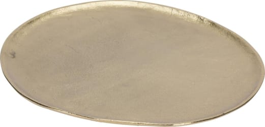 Diskur metal oval 30cm gold