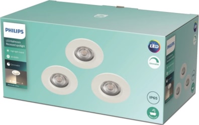 Dive innfelldur 5.5W IP65 Hvítur 3 pack