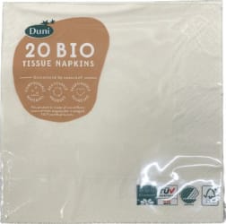 Duni servettur 33 cm 20 stk ljós gulur