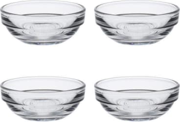 Duralex Skál 4stk 6cm 3,5cl staflanleg Lys clear
