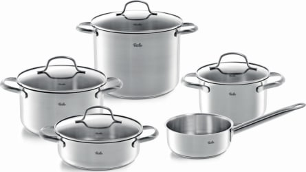 Fissler San Francisco pottasett 5stk með glerlokum