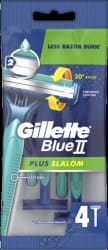 Gillette Blue2 Plus Slalom einnota 4stk