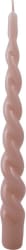 Glans kerti snúin sand 24cm 2st (5)