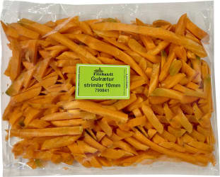 Gulrætur strimlar 10mm - Sérpöntun