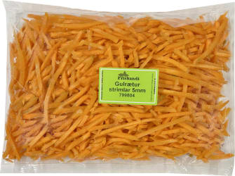 Gulrætur strimlar 5mm - Sérpöntun
