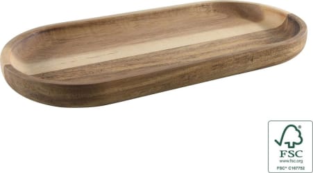 Hit Bakki/bretti 25x12x2cm akasíuviður