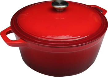 Hit Pottur pottjárn 24cm 4,5ltr red