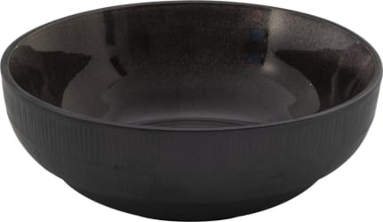 Hit Skál ö17x6cm hrá áferð new black