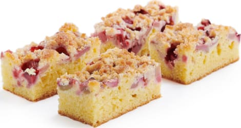 Kaka fleki rabarbara/jarðarberja 20 sneiðar 2kg (3stk/ks)