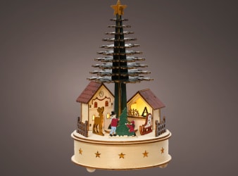 LED  Jólaland Wood Tree 15x25cm. (6)