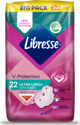 Libresse dömbindi Long DUO  m. væng 8x22stk