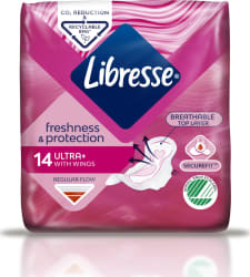 Libresse dömubindi Ultra Normal m. vængjum 16x14stk