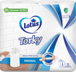 Lotus TORKY heimilispappír 100m rúlla 6x2stk