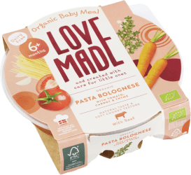 LoveMade barnamáltíð – Pasta Bolognese, 6+ mán (5)