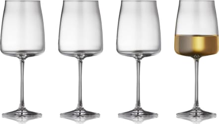 Lyngby Glas Glös á fæti hvítvín 43cl 4stk Zero
