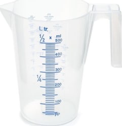 Mælikanna plast 0,5 lítra
