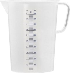 Mælikanna plast 5 lítra