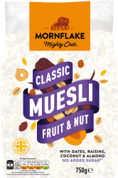 Múslí Classic m/ ávöxtum og hnetum Vegan 750g