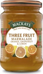 Mackays 3 Fruit Marmalade 340gr