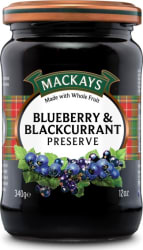 Mackays Blueberry & Blackcurrant Preserve 340g