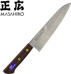 Masahiro Virgin Carbon Chef hnífur 18 cm. - Viðarhandfang - Economy