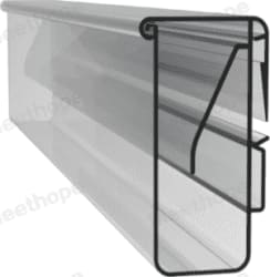 Meethope Plastic label holder 900mm white lokaður