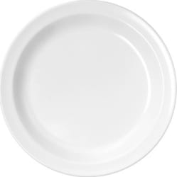 Melamine diskur 20 cm – hvítur