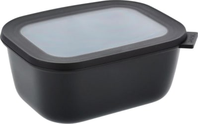 Mepal Cirqula skál m/loki 1,5ltr ferköntuð nordic black