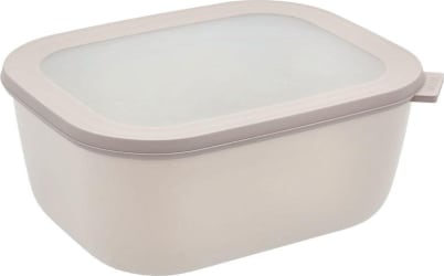 Mepal Cirqula skál m/loki 3ltr ferköntuð nordic white