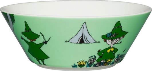 Moomin Skál 15cm djúp SNUFKIN GREEN