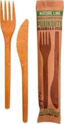 Nature Line Fork and knife set Reusable (300)