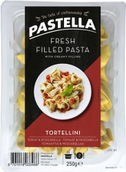 Pastella Pasta tortellini m/tómat og mozarella