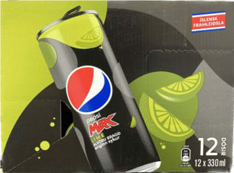 Pepsi 12x330 ml max lime