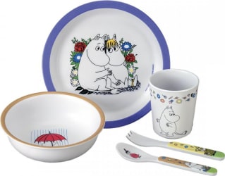 Petit Jour Matarsett 5stk Moomin blátt