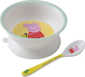 Petit Jour Skál m.sog og skeið Peppa Pig