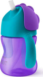 Philips-AVENT Magic Glas m/Röri 200ml grænt/fjólublátt