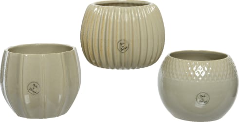 Pottur STONE 3-teg. 19x13cm. (6/42)