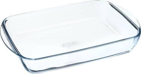 Pyrex Gler fat ferkantað með höldum 35x23cm