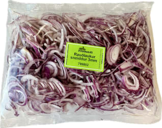 Rauðlaukur sneiddur 3mm - Sérpöntun