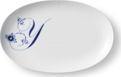 Royal Copenhagen Alphabet stafadiskur Y 23cm