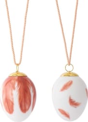 Royal Copenhagen Páskaegg 2025 Redstart Feathers 2stk