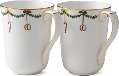 Royal Copenhagen Star Fluted krús 2stk 33cl