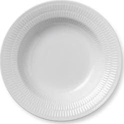 Royal Copenhagen White Fluted diskur djúpur 21cm