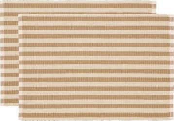 Södahl Diskamotta 2stk 33x48 Statement Stripe beige