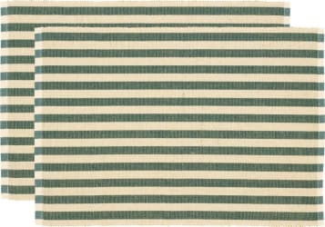 Södahl Diskamotta 2stk 33x48 Statement Stripe green